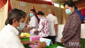 Cử tri Tiền Giang đi bầu cử đạt 99,85%
